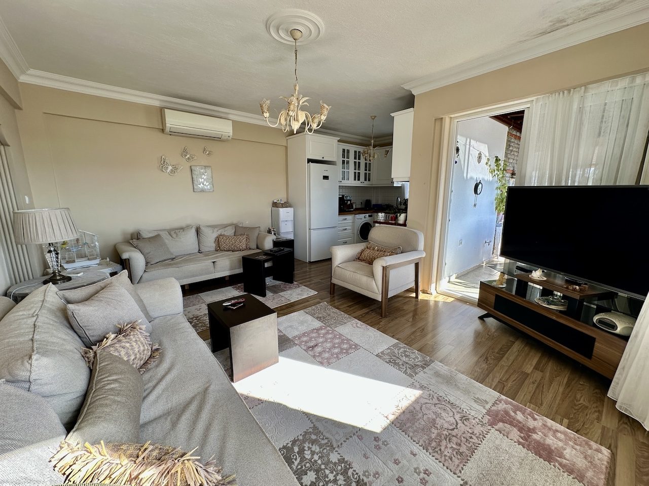 Bodrum Turgutreis'te Deniz Manzaralı Tertemiz 3+1 Daire