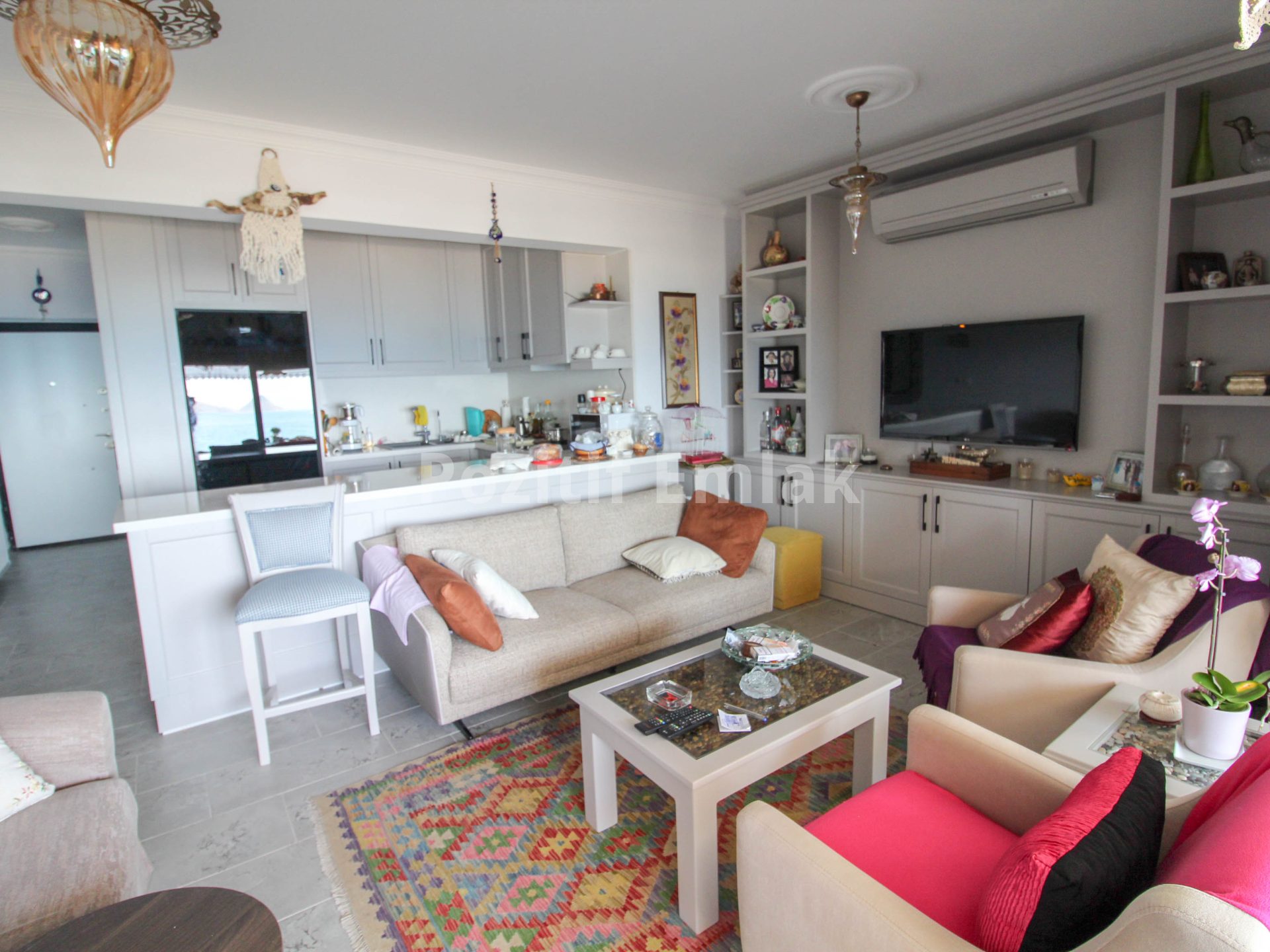 Turgutreis Yalı'da Denize Sıfır 2+1 Daire