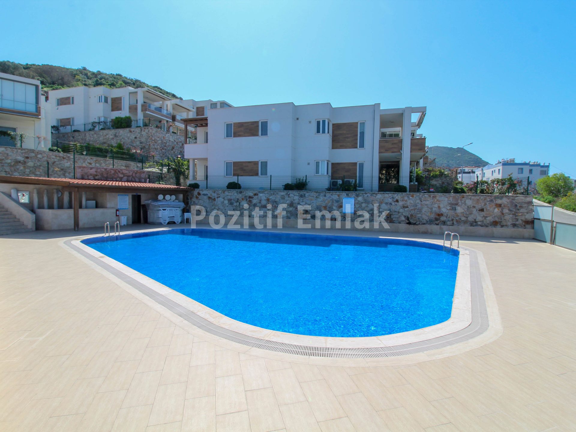 Turgutreis Karabağ'da Elit Site içinde Deniz Manzaralı 3+1