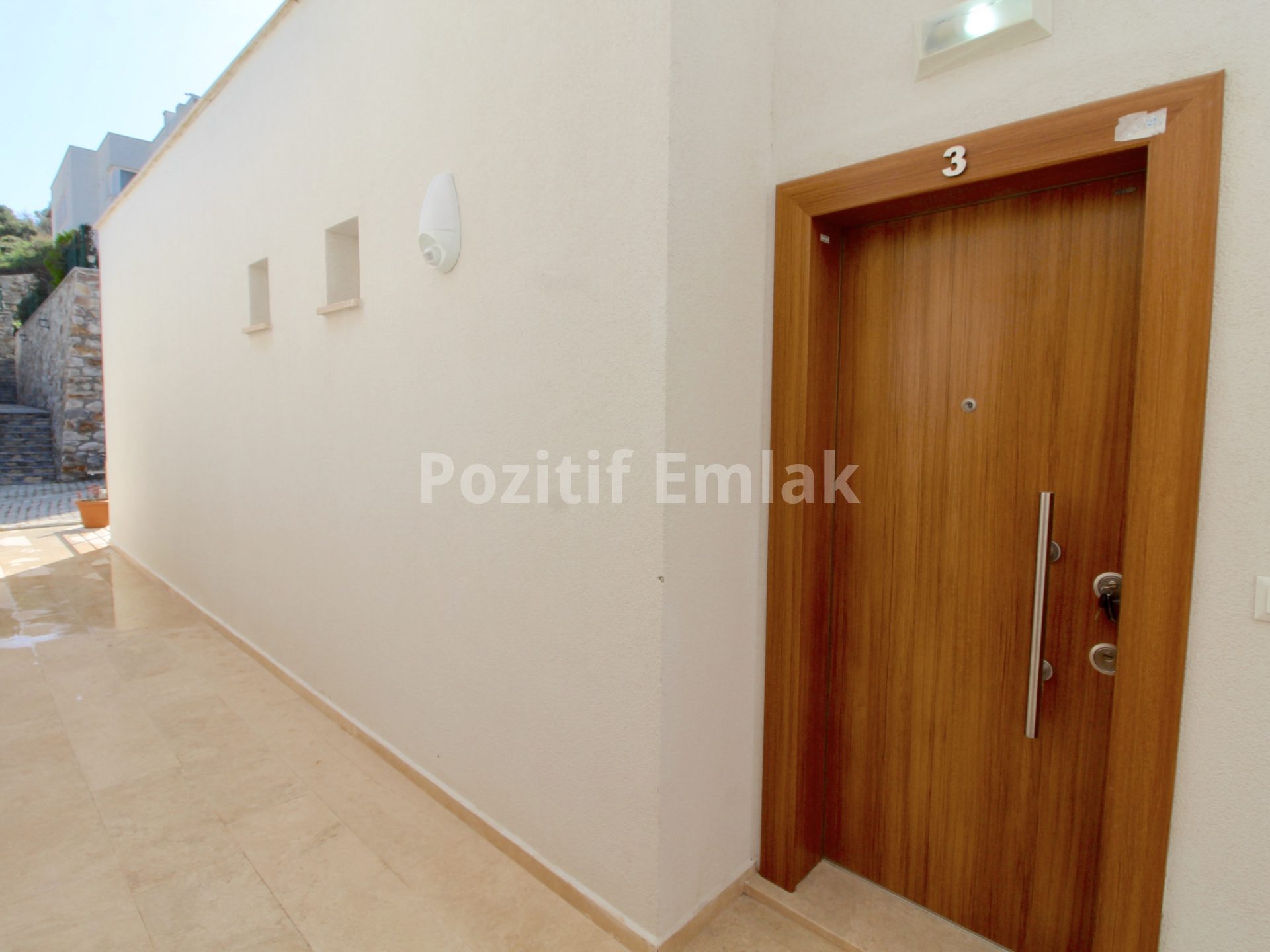 Turgutreis Karabağ'da Elit Site içinde Deniz Manzaralı 3+1